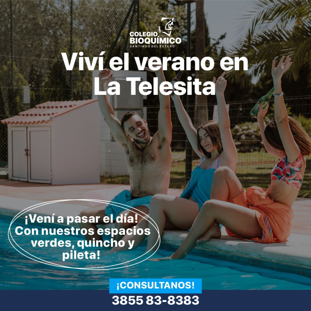 Viví el verano en La Telesita: espacios verdes, quincho y pileta. Consultas: 3855 83-8383.